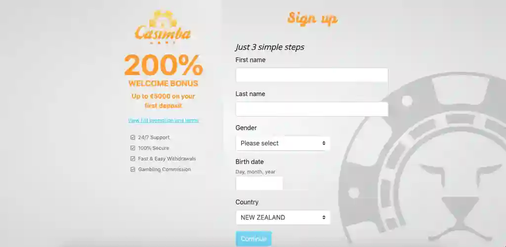How To Open A Casimba Casino Account – Step-by-step