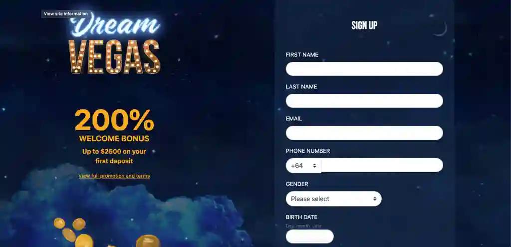 How To Open A Dream Vegas Casino Account – Step-by-step